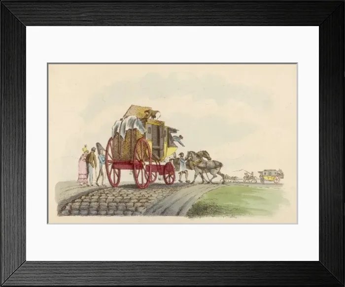Framed Print : French Diligence Framed Print : French Diligence