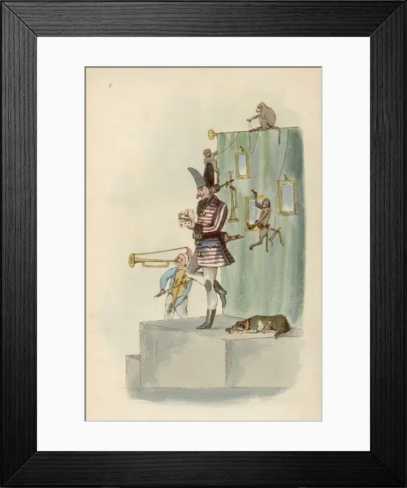 Framed Print : French Street Conjuror Framed Print : French Street Conjuror