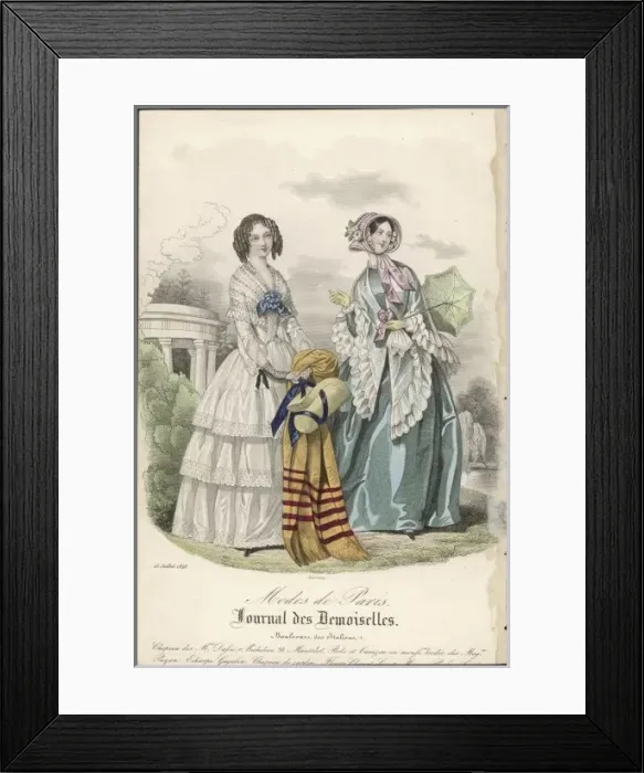 Framed Print : Summer Dresses 1848 Framed Print : Summer Dresses 1848