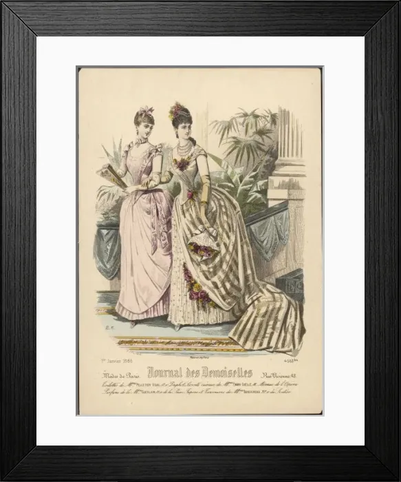 Framed Print : Indoor Dresses 1886 Framed Print : Indoor Dresses 1886