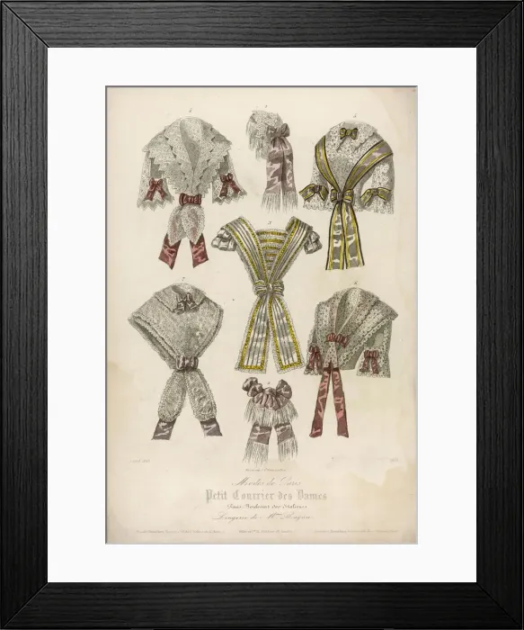 Framed Print : Lingerie 1855 Framed Print : Lingerie 1855
