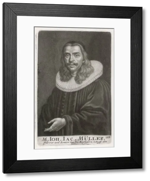 Framed Print : Johann Jacob Muller Framed Print : Johann Jacob Muller