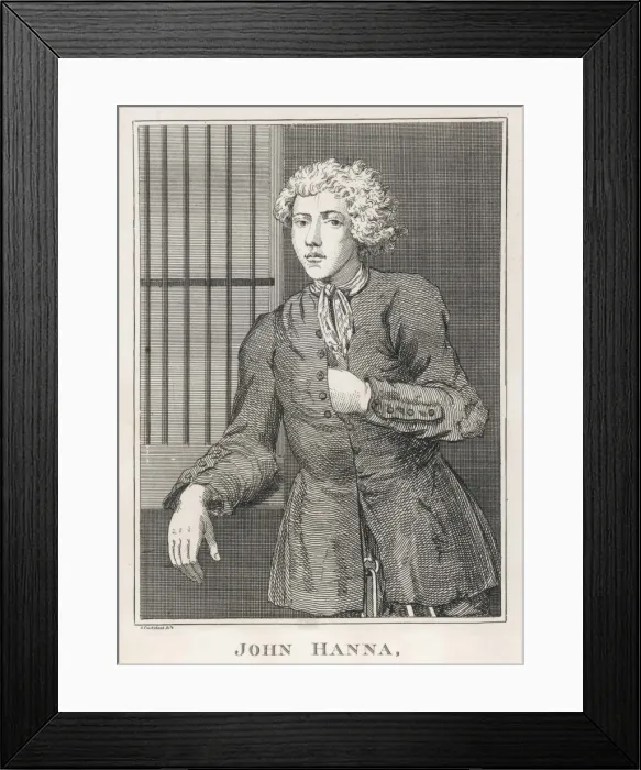 Framed Print : John Hann in his Cell Framed Print : John Hann in his Cell