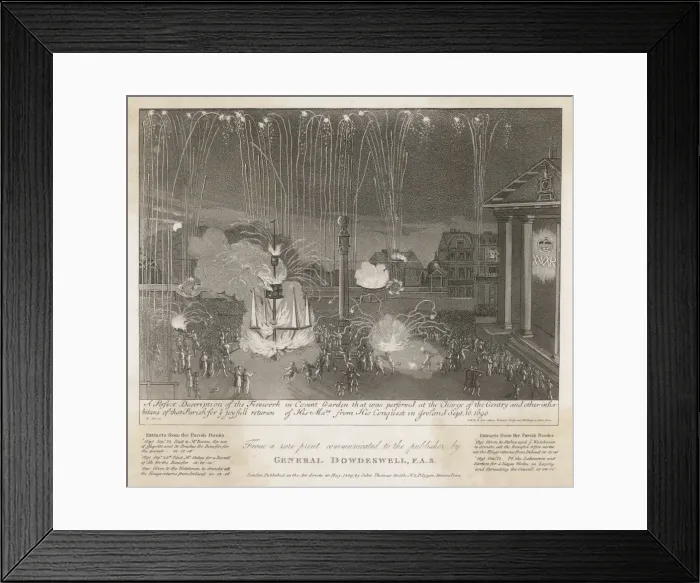 Framed Print : Fireworks after Boyne Framed Print : Fireworks after Boyne
