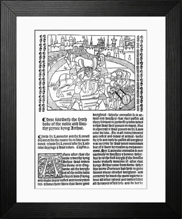 Framed Print : Le Morte D arthur Framed Print : Le Morte D arthur