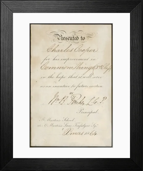 Framed Print : School Prize 1864 Framed Print : School Prize 1864