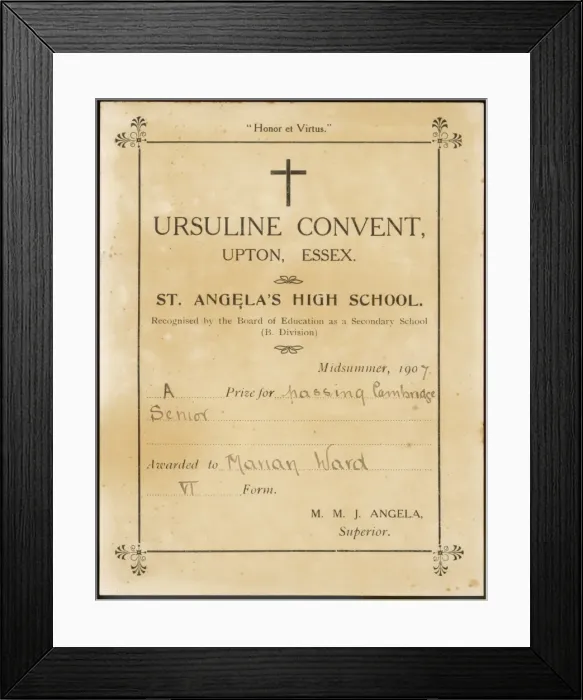 Framed Print : Convent School Prize Framed Print : Convent School Prize