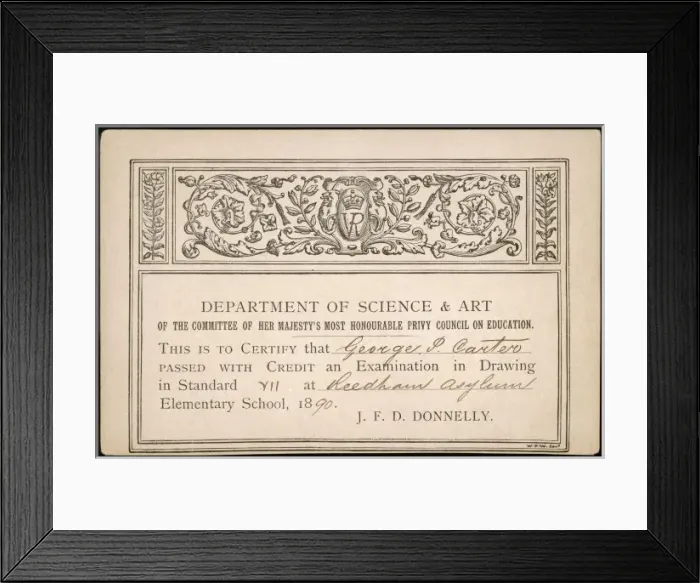 Framed Print : School Certificate Art Framed Print : School Certificate Art
