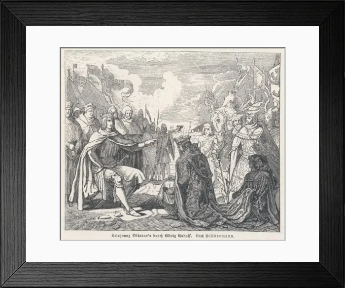 Framed Print : Otakar II Submits 1273 Framed Print : Otakar II Submits 1273