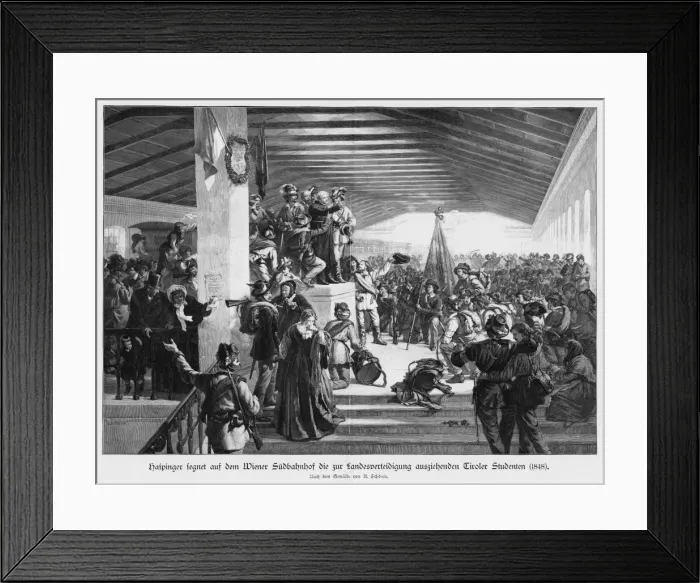 Framed Print : Student Agitators 1848 Framed Print : Student Agitators 1848