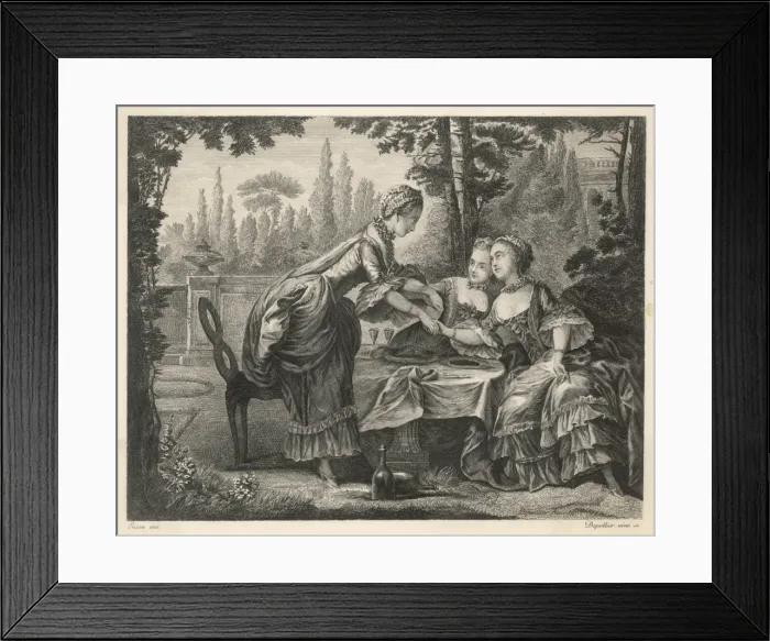 Framed Print : C18th Ladies Drinking Framed Print : C18th Ladies Drinking