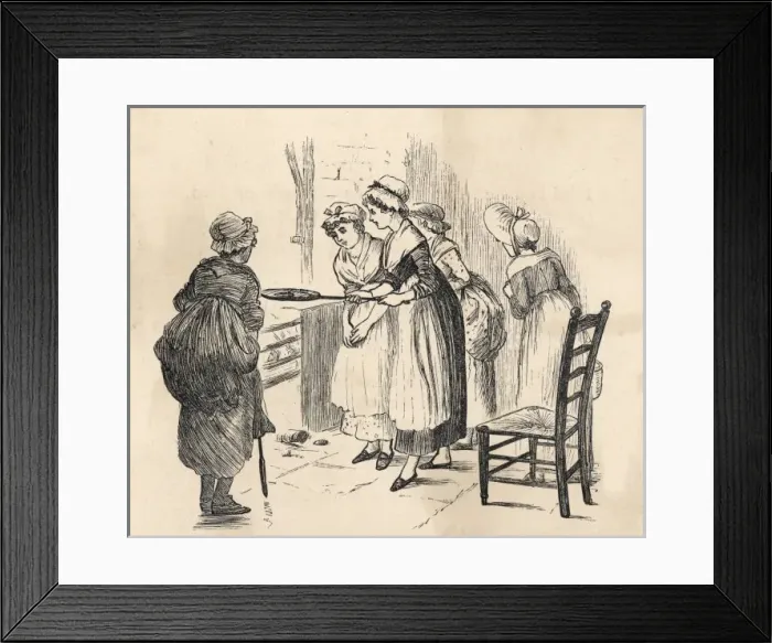 Framed Print : Georgian Girls Griddle