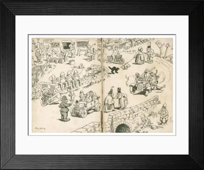 Framed Print : Motoring Cartoon (Front) Framed Print : Motoring Cartoon (Front)