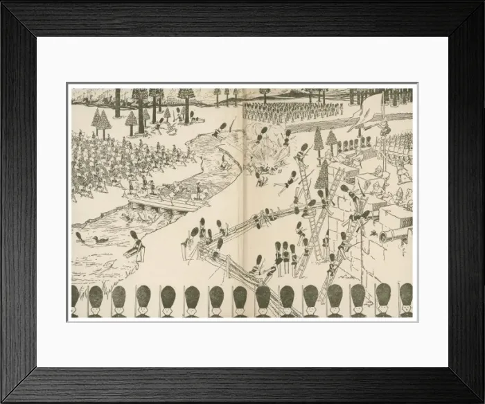 Framed Print : Military Cartoon (Front) Framed Print : Military Cartoon (Front)