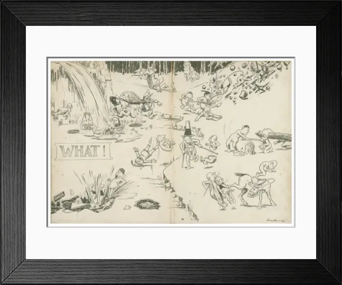Framed Print : Winter Cartoon (Back) Framed Print : Winter Cartoon (Back)