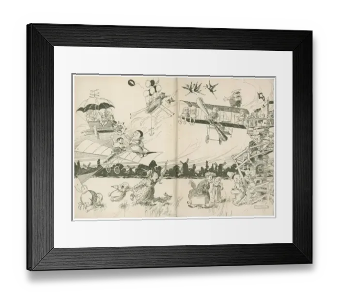 Framed Print : Inventions Cartoon 1 / 2 Framed Print : Inventions Cartoon 1 / 2