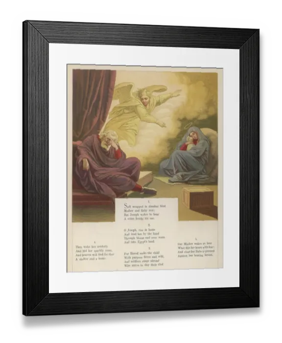 Framed Print : An Angel Warns Joseph Framed Print : An Angel Warns Joseph
