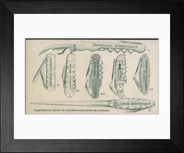 Framed Print : Wine Waiters Tools Framed Print : Wine Waiters Tools
