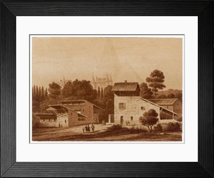 Framed Print : French Farm Buildings Framed Print : French Farm Buildings