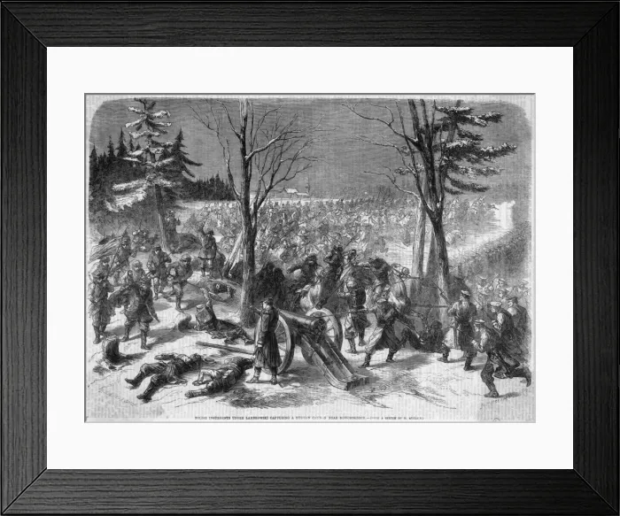 Framed Print : Russian Gun Captured