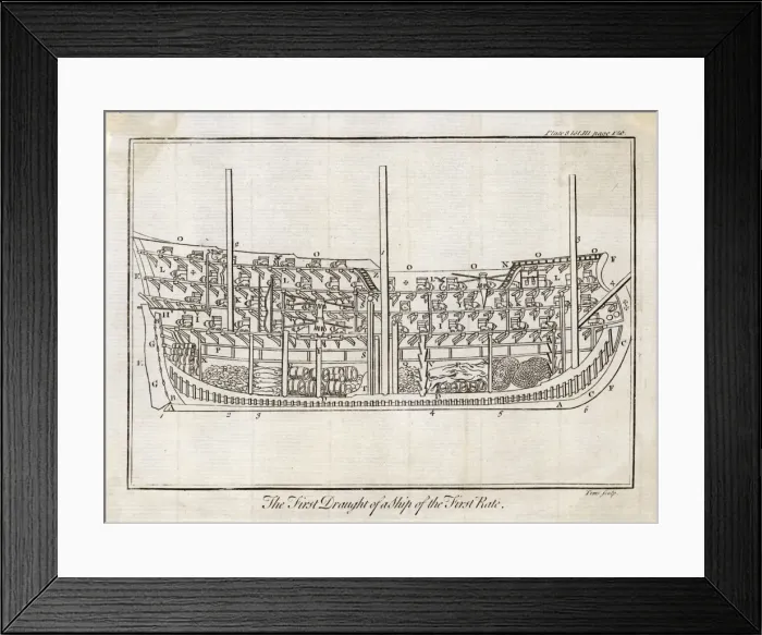 Framed Print : Warship / Ist Draught Framed Print : Warship / Ist Draught