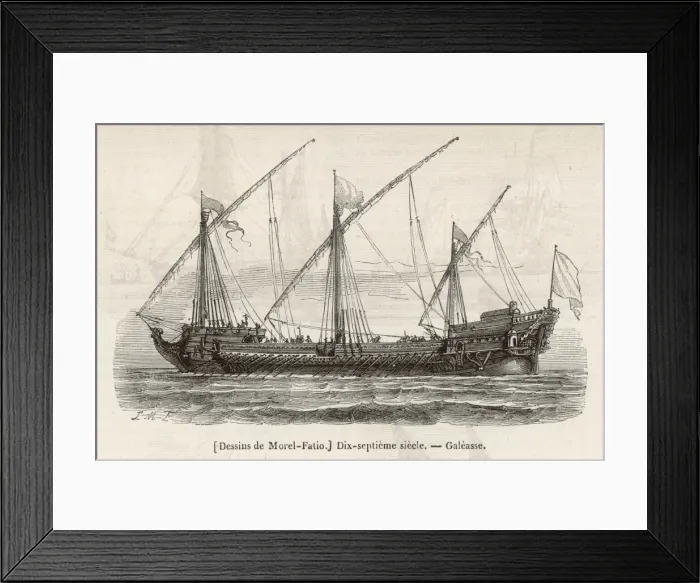 Framed Print : C17th Ship - Galeasse Framed Print : C17th Ship - Galeasse