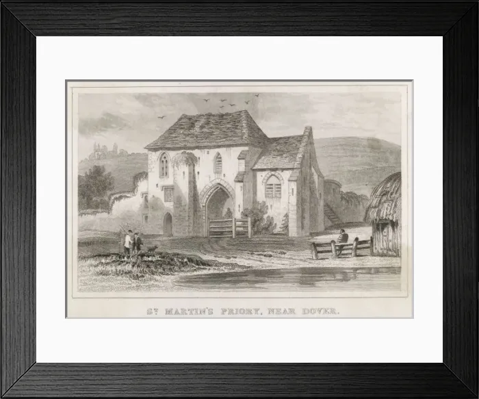Framed Print : St Martins Priory C19 Framed Print : St Martins Priory C19