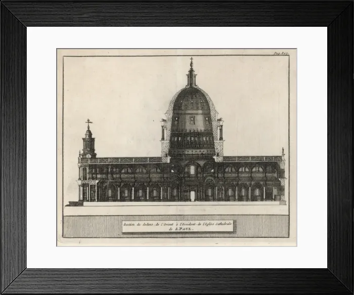 Framed Print : Cross-Section  /  St Paul s