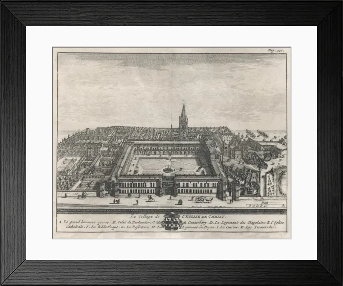 Framed Print : Christ Church 1675 Framed Print : Christ Church 1675