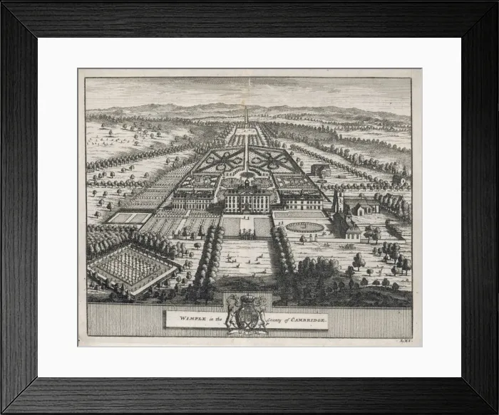 Framed Print : Wimpole Hall 1704 Framed Print : Wimpole Hall 1704