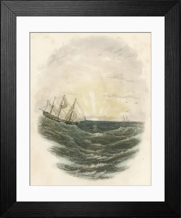 Framed Print : Sunset on the Sea Framed Print : Sunset on the Sea