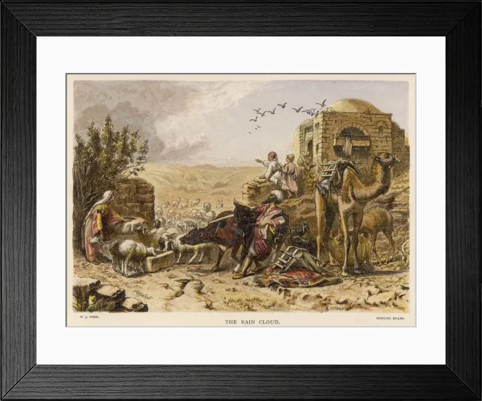 Framed Print : Rain Cloud in Desert Framed Print : Rain Cloud in Desert