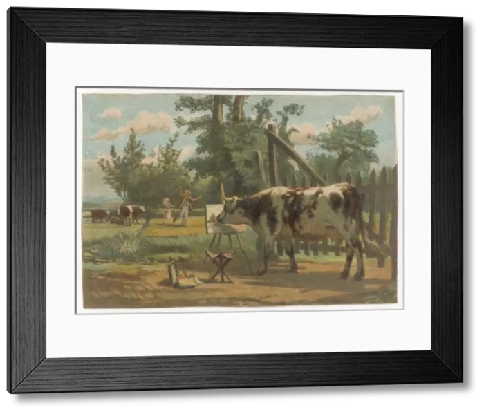 Framed Print : Cow of an Art Critic Framed Print : Cow of an Art Critic