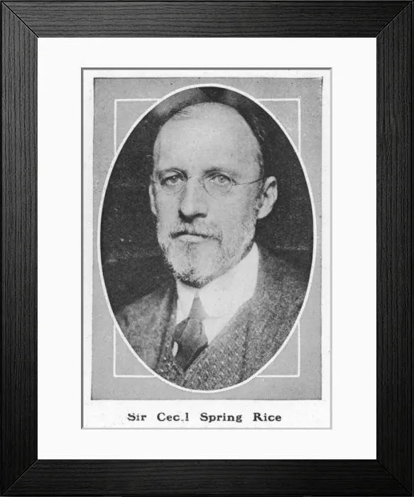 Framed Print : Sir Cecil Spring-Rice Framed Print : Sir Cecil Spring-Rice