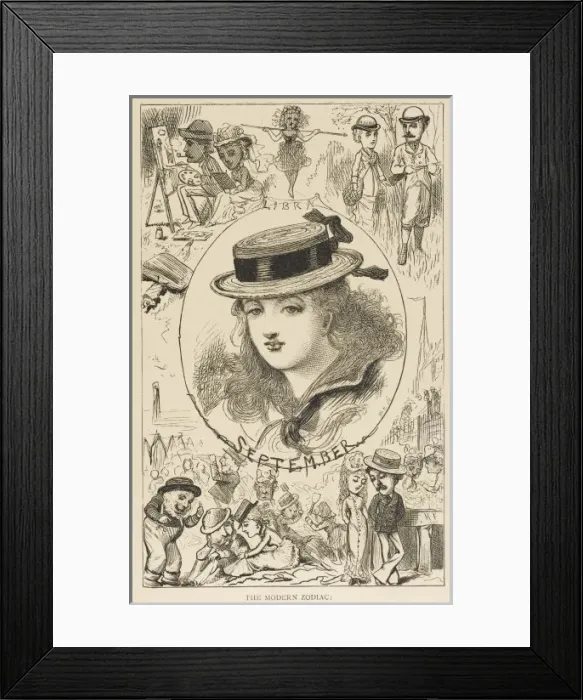 Framed Print : Modern Zodiac - Libra Framed Print : Modern Zodiac - Libra