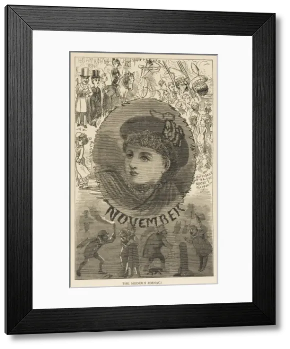 Framed Print : Modern Zodiac: Sagitar Framed Print : Modern Zodiac: Sagitar