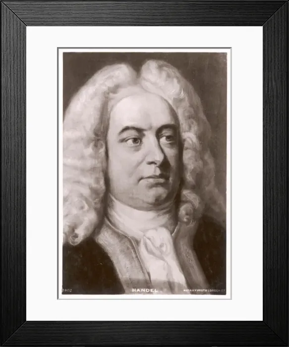Framed Print : Handel / Postcard Framed Print : Handel / Postcard