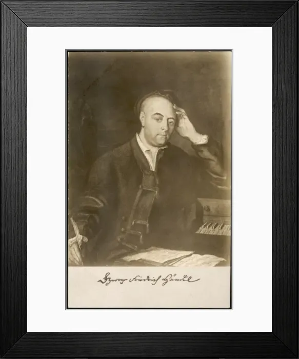 Framed Print : Handel / Postcard Framed Print : Handel / Postcard