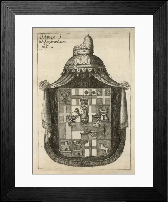 Framed Print : Coat of Arms C. 18Th Framed Print : Coat of Arms C. 18Th