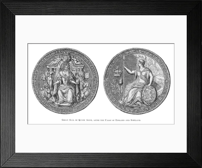 Framed Print : Great Seal Queen Anne Framed Print : Great Seal Queen Anne