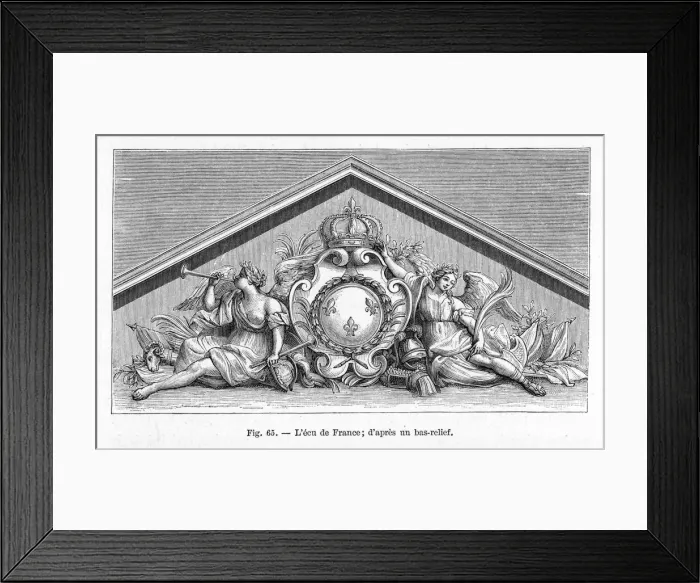 Framed Print : French Coat of Arms Framed Print : French Coat of Arms