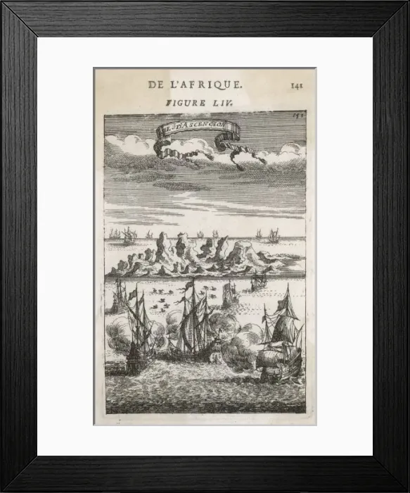 Framed Print : Ascension Island 1683 Framed Print : Ascension Island 1683