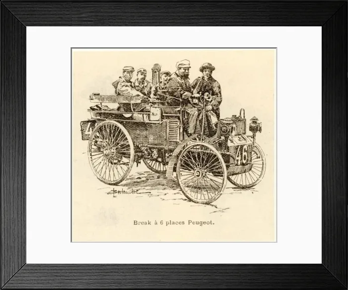 Framed Print : PEUGEOT, 1896 Framed Print : PEUGEOT, 1896
