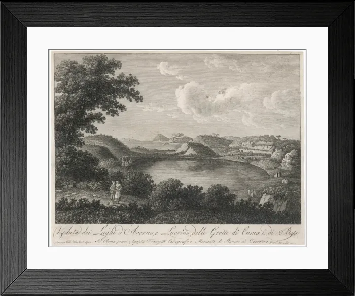 Framed Print : Italian Lakes C18Th Framed Print : Italian Lakes C18Th