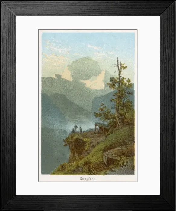 Framed Print : Jungfrau Mountain Framed Print : Jungfrau Mountain