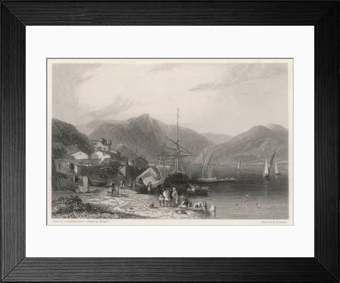 Framed Print : Greece / Ithaca 19th C Framed Print : Greece / Ithaca 19th C