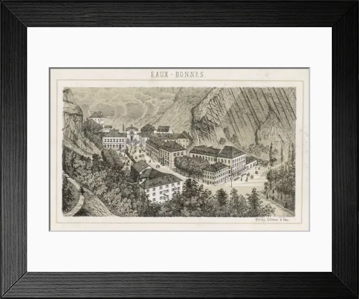 Framed Print : Village of Eaux-Bonnes Framed Print : Village of Eaux-Bonnes