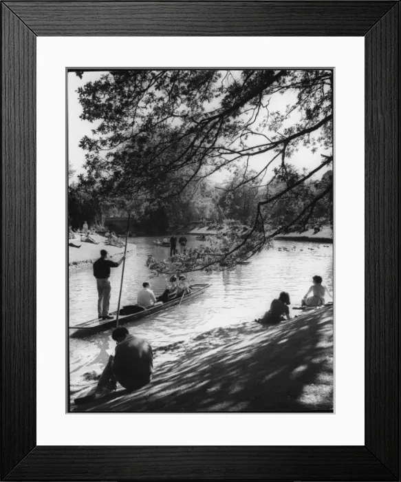 Framed Print : Punting on the River Cam Framed Print : Punting on the River Cam