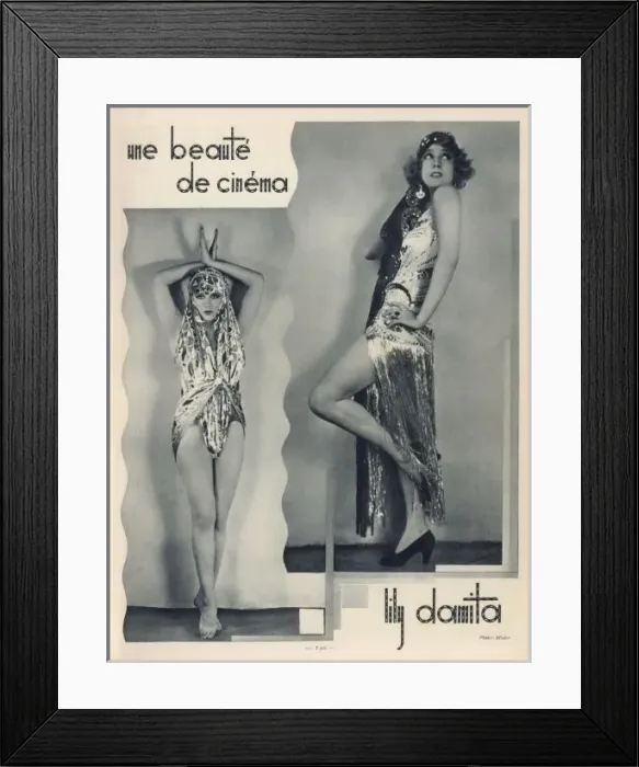 Framed Print : Lily Damita / Beaute Framed Print : Lily Damita / Beaute