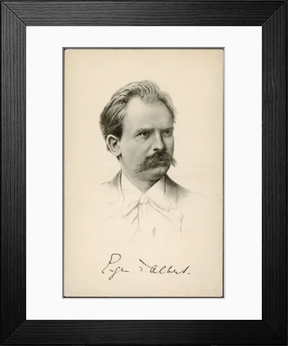 Framed Print : Eugen D albert Portrait Framed Print : Eugen D albert Portrait